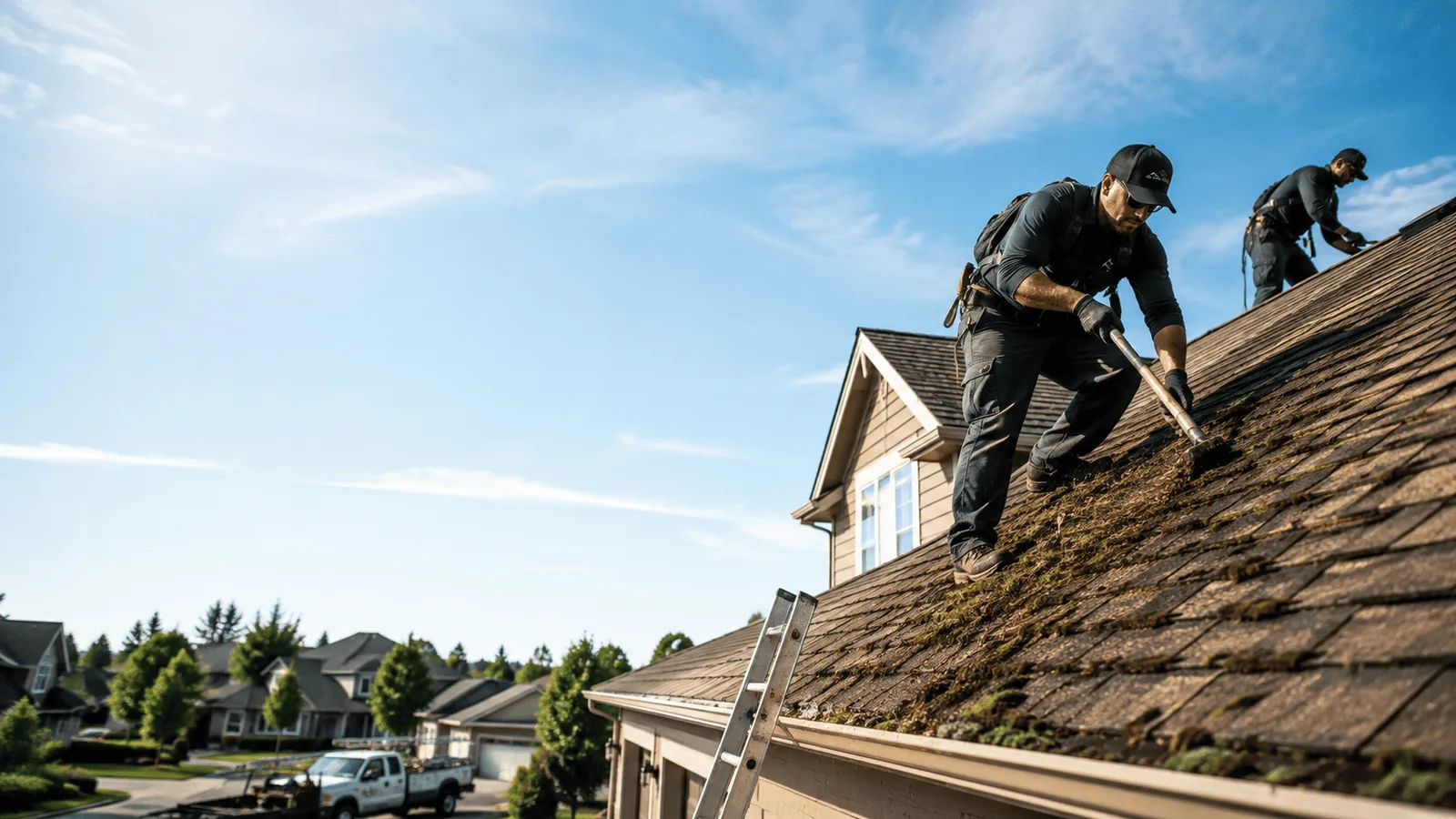 Roof Moss Removal in Colona, IL near me